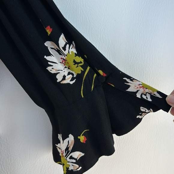 NWT Free People Floral Wrap Mini Dress - Picture 4 of 11